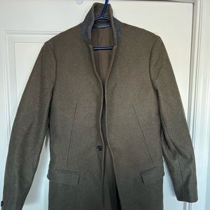 Allsaints olive green over coat